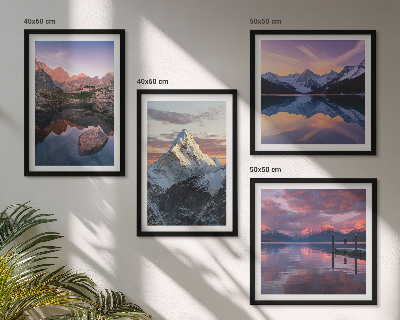 Set de cuadros modernos para salón Paisajes montañosos al fondo