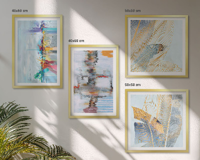 Set de cuadros modernos para salón composiciones de pintura abstracta