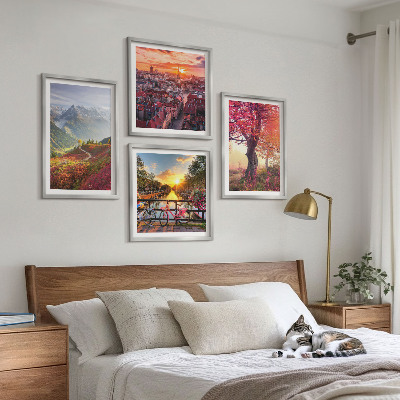 Galería de pared Paisajes de montaña en bicicleta