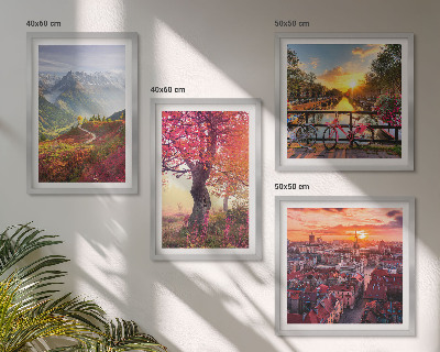 Galería de pared Paisajes de montaña en bicicleta