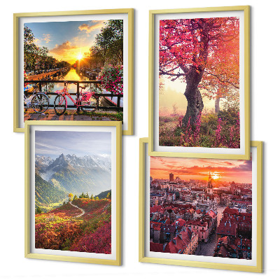 Galería de pared Paisajes de montaña en bicicleta