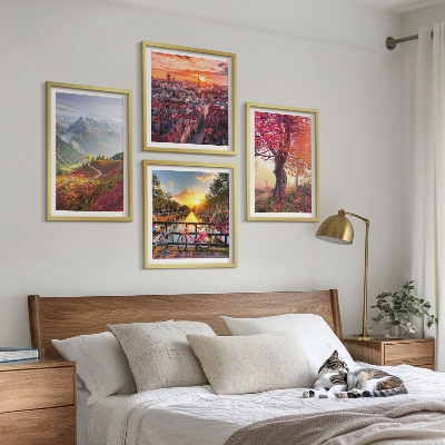 Galería de pared Paisajes de montaña en bicicleta