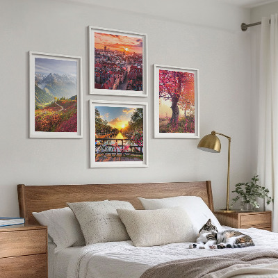 Galería de pared Paisajes de montaña en bicicleta
