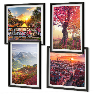 Galería de pared Paisajes de montaña en bicicleta