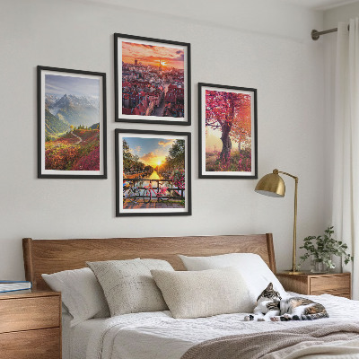 Galería de pared Paisajes de montaña en bicicleta