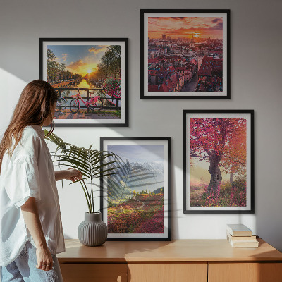 Galería de pared Paisajes de montaña en bicicleta