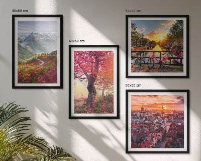 Galería de pared Paisajes de montaña en bicicleta