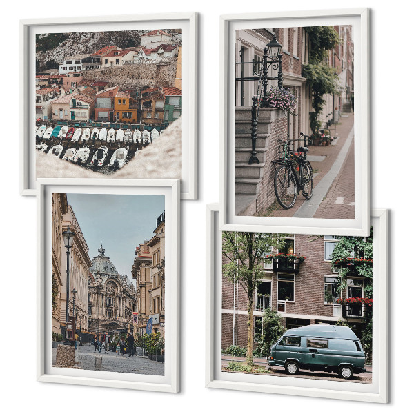 Galería de pared Vistas de edificios de la ciudad