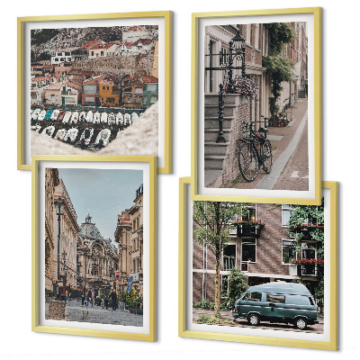 Galería de pared Vistas de edificios de la ciudad