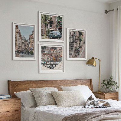 Galería de pared Vistas de edificios de la ciudad