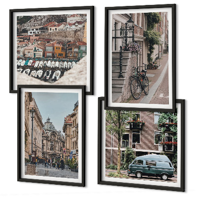 Galería de pared Vistas de edificios de la ciudad