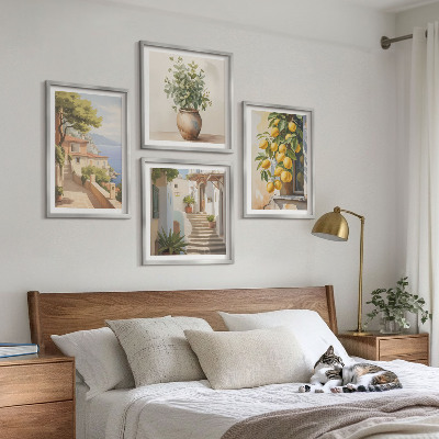 Galería de pared Flores en un jarrón, un mar de limones
