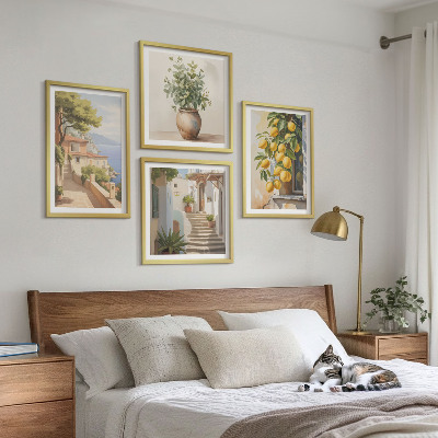 Galería de pared Flores en un jarrón, un mar de limones