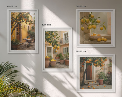 Galería de pared Jardín de cítricos al sol