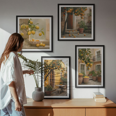 Galería de pared Jardín de cítricos al sol