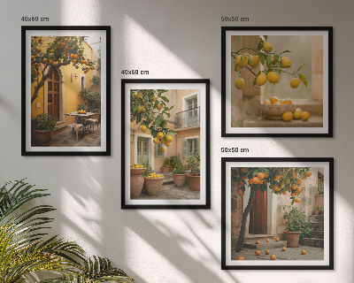 Galería de pared Jardín de cítricos al sol