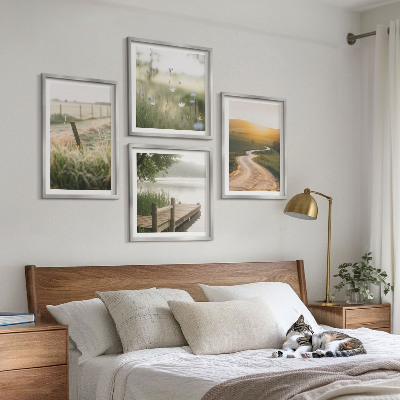 Galería de pared Camino de pradera paisajística hacia el oeste