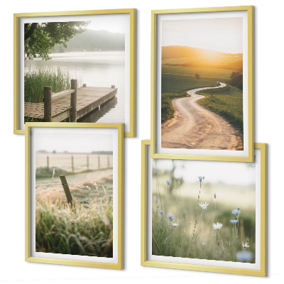 Galería de pared Camino de pradera paisajística hacia el oeste
