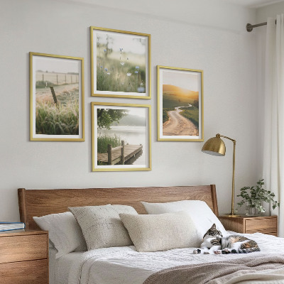 Galería de pared Camino de pradera paisajística hacia el oeste