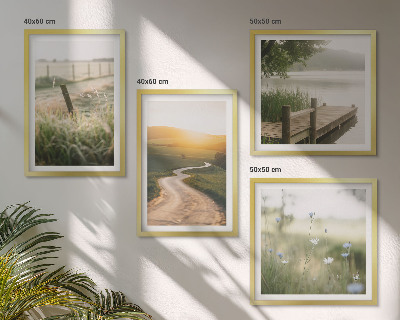 Galería de pared Camino de pradera paisajística hacia el oeste