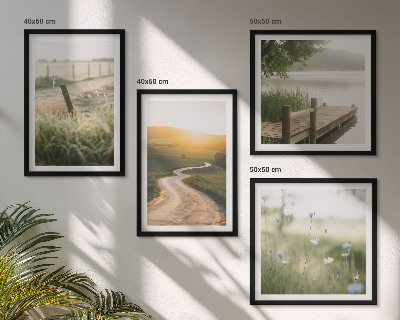 Galería de pared Camino de pradera paisajística hacia el oeste