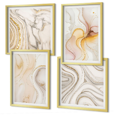 Galería de pared Patrones cálidos abstractos