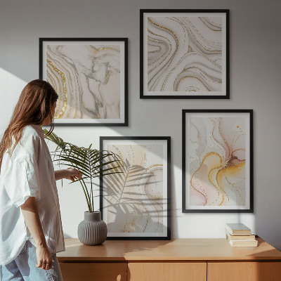 Galería de pared Patrones cálidos abstractos