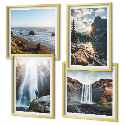 Galería de pared Cascadas, montañas, paisajes, naturaleza