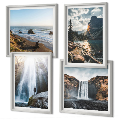Galería de pared Cascadas, montañas, paisajes, naturaleza