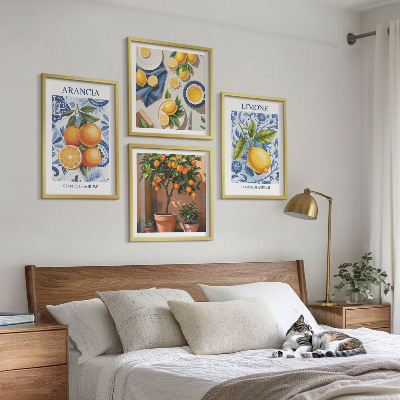 Galería de pared Ilustraciones de frutas cítricas