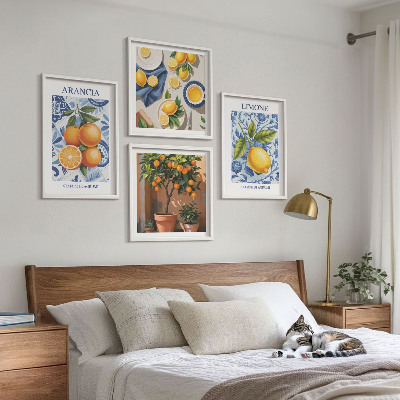 Galería de pared Ilustraciones de frutas cítricas