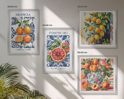 Set de cuadros modernos para salón Carteles de moda de cítricos italianos