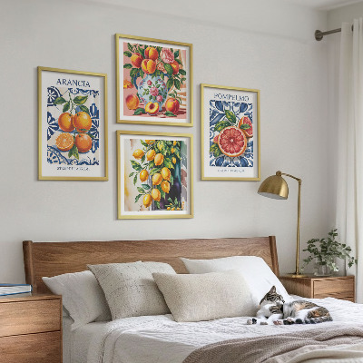 Set de cuadros modernos para salón Carteles de moda de cítricos italianos