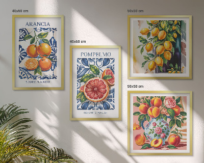 Set de cuadros modernos para salón Carteles de moda de cítricos italianos