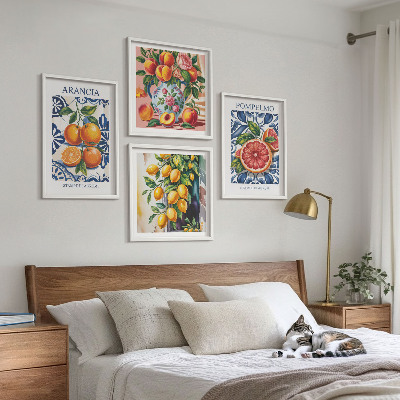 Set de cuadros modernos para salón Carteles de moda de cítricos italianos
