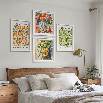 Galería de pared Frutas cítricas frescas y coloridas