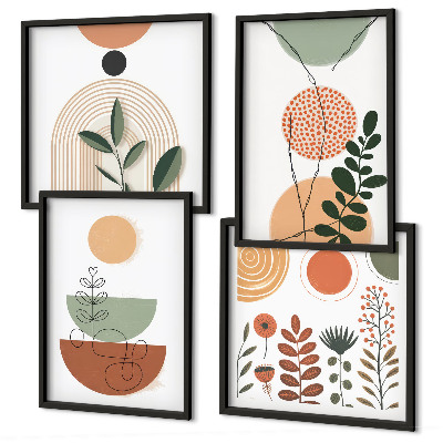 Galería de pared Formas abstractas de plantas