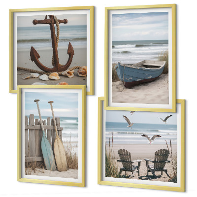 Galería de pared Playas de verano, paisaje marino