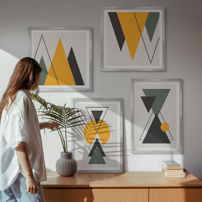 Galería de pared Formas geométricas abstractas