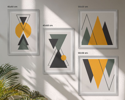 Galería de pared Formas geométricas abstractas
