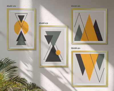Galería de pared Formas geométricas abstractas