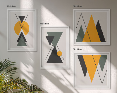 Galería de pared Formas geométricas abstractas