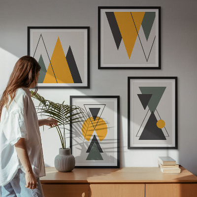 Galería de pared Formas geométricas abstractas