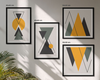 Galería de pared Formas geométricas abstractas