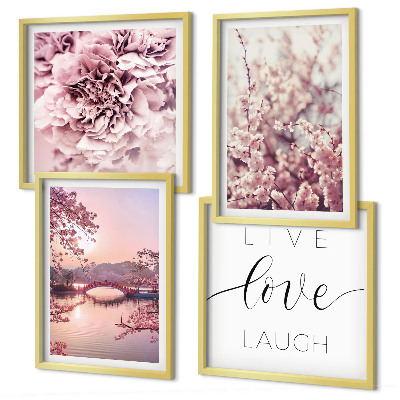 Galería de pared Puente de flores: inspiración para la vida