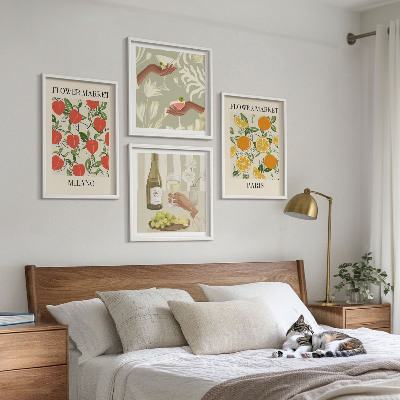 Galería de pared Flores vino Milán París