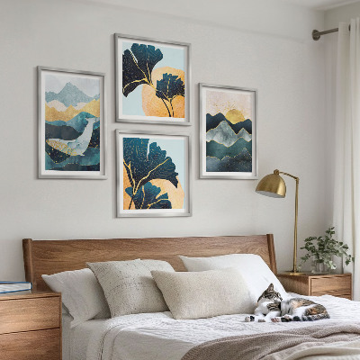 Galería de pared Montañas estéticas abstractas