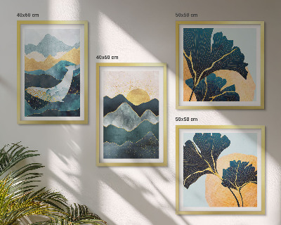 Galería de pared Montañas estéticas abstractas