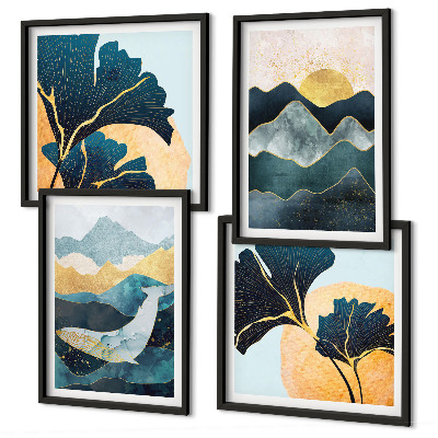 Galería de pared Montañas estéticas abstractas