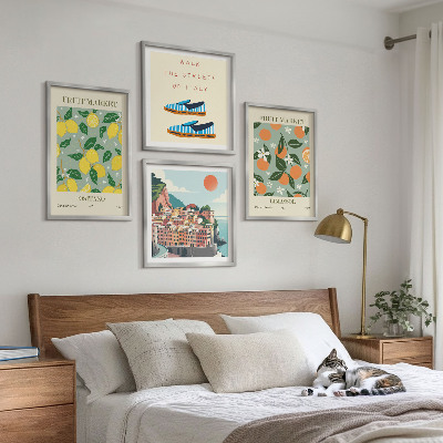 Galería de pared Patrones frutales de la cultura italiana